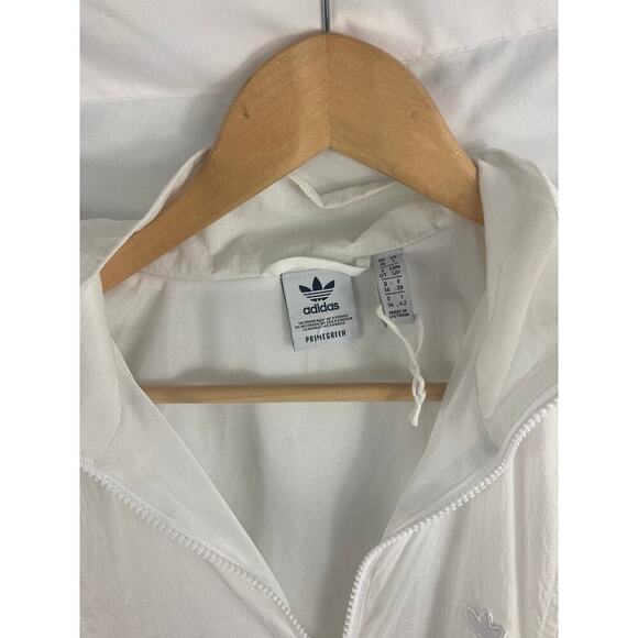 Adidas Adicolor Oversized Ripstop Track Jacket White Size Small - Picture 6 of 7